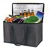 abordables Recreación al Aire Libre-2 bolsas isotérmicas grandes y extragrandes, mantienen la comida caliente o fría durante varias horas: bolsa de compras, bolsa térmica suave, adecuada para catering/doordash, bolsa isotérmica para