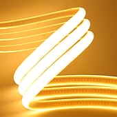 cheap COB Strip Lights-220V Dimmable COB LED Neon Strip Light Outdoor Waterproof Super Bright 280LEDs/M Flexible Lamp Garden Home Bar Decor