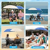 cheap Outdoor Recreation-Chair Beach Umbrella with Clamp,  Adjustable Umbrella, Suitable for Chairs, UPF50 Outdoor Patio Umbrella, Suitable for Beach Chairs, Patio Chairs, Wheelchairs, Camping Chairs, Golf Cart Umbrella