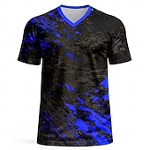 cheap Running Tee &amp; Tank Tops-Men's Soccer Jersey Geometric Abstract Athletic Short Sleeve T-Shirt UPF 50 Quick Dry Breathable mesh fabric 2026 Soccer Fan Tee Training Gym Running Sports Green and Black