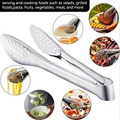 ieftine Ustensile Bucătărie &amp; Gadget-uri-Set de 6 clești de bufet din oțel inoxidabil, potrivit pentru ridicarea salatelor, a mâncării la grătar, a pastelor, a fructelor, legumelor și cărnii, perfect pentru bucătăriile de acasă,