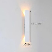 cheap Outdoor Wall Lights-Outdoor Modern Nordic Style Outdoor Wall Lights Living Room Outdoor Aluminum Wall Light IP54 110-120V 220-240V 18 W