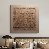 billiga Wabi Sabi-Mintura Handmade Textured Grid Oil Paintings On Canvas Wall Art Decoration Modern Abstract Pictures For Home Hotel Decor Rolled Frameless Unstretched Painting