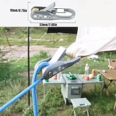 preiswerte Handwerkzeuge-6er-Pack Paracord-Versteller für den Außenbereich, Seilrollenspanner mit Verriegelungsschnalle, Seilspannwerkzeug mit robustem Spanngurt für Camping, Bootfahren, LKW-Ladung, Zeltausrüstung, inklusive