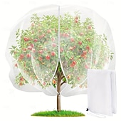 cheap Outdoor Recreation-Fruit tree protective net bag, bird-proof net cover, protects apple trees and blueberry bushes from birds, pests, deer, and cicadas, featuring a zipper and drawstring design (optional sizes)