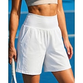 economico Gonne e Skorts da Donna-Per donna Tinta unita Gonna casual Gonne da tennis con pantaloncini Gonna sportiva Tasca Elastico in vita Sportivo Leggero Elastico Traspirante Tennis Golf Corsa Gonna Bianco Nero Rosa Abbigliamento
