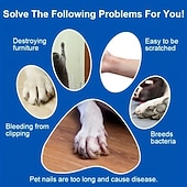 cheap Nail Clippers &amp; Grinders-Dog Nail Grinders Painless USB Charging Rechargeable Pet Nail Clippers Quiet Electric Dog Cat Paws Nail Tools