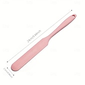 preiswerte Küchenutensilien &amp; Gadgets-6/10 Silikonspatel, Sahneschaber, Macaron-farbener Kuchenspatel, Brotspatel, Marmeladenmesser, Rührspatel, antihaftbeschichtet, Backwerkzeug, lebensmittelechtes, hitzebeständiges Material
