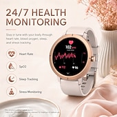 levne Chytré hodinky-Chytré hodinky GPS pro ženy s 1,32" AMOLED obrazovkou, globálním určováním polohy 6 satelitů, vodotěsným fitness trackerem do 5 atm, více než 170 sportovními režimy, 24hodinovým monitorem zdraví,