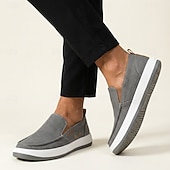 preiswerte Slipper Schuhe-Herren-Slipper aus Canvas, leichte Freizeitschuhe für Alltag, Reisen, Büro und Wochenendoutfits
