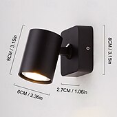 billige Vegglamper for innendørsbruk-LED-vegglamper 90° sammenleggbar 350° rotasjon 6w mykt lys gir et godt lesemiljø for deg som passer for ulike scener