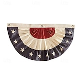 preiswerte Wimpelkette-Wimpelkette zum 250. Jahrestag der amerikanischen Flagge für den Außenbereich, gefaltete USA-Fächerflagge 1,5 x 3/3 x 6 Fuß, amerikanische Wimpelketten für patriotische Außendekorationen, Dekorationen