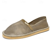 voordelige Slip-On Casual Schoenen-Khaki gebreide instappers voor heren, lichtgewicht, ademend en comfortabel om in te wandelen, casual lage schoenen voor dagelijks gebruik, reizen, autorijden en een ontspannen weekendstijl.
