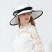 ieftine Fascinatoare și pălării-Elegant Retro / vintage Derby Accesoriu de Păr Pălării / Căciuli Pălărie de biserică Gentlewoman Nobilă Costume de fancy Pentru femei ziua îndragostiților Derby Petrecere Nuntă Ascot Adulți Pălărie