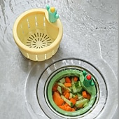 economico Stoccaggio cucina-4/6 pezzi filtro di scarico per lavello da cucina a forma di cactus, cestello di svuotamento automatico a pressione, filtro raccogli-rifiuti da cucina, rete filtrante per lavello a forma di cactus