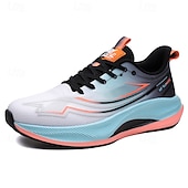 baratos Tênis de Corrida Masculinos-Tênis de corrida masculino branco e roxo - tênis esportivo leve e respirável - tênis atlético com amortecimento para homens, ideal para corrida, exercícios na academia, caminhada e uso diário ativo.