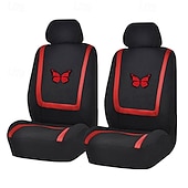 baratos Capas para bancos de automóveis-4PCS Cobertura de Cadeira Automotiva para Bancos dianteiros Prevenir Manchas para Carro de passeio / SUV / Carro