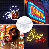 abordables Accesorios LED-Clips de montaje para tiras LED impermeables (30-200 unidades), soporte de montaje para tiras LED de neón, abrazaderas de fijación con 30-200 tornillos para tiras de iluminación LED de 5 mm a 6 mm,