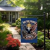cheap Garden Flag-2PCS 250th Anniversary USA Flag Double Sided Outdoor Patriotic Garden Flag with Statue of Liberty, 4th of July Decorations for US 250th Celebration, USA Merchandise, Commemorative 1776-2026