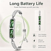 cheap Smart Wristbands-Elegant Smart Bracelet for Women, Jewelry Fitness Tracker with Sleep &amp; Activity Tracking, IP68 Waterproof Smart Jewelry with App Sync, Long Battery Life, Adjustable Crystal Bangle, Fashion Gift