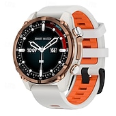 baratos Smartwatch-Relógio inteligente GPS masculino com chamada Bluetooth, relógio militar robusto para atividades ao ar livre com bússola, barômetro e altímetro, resistente à água até 3 ATM, mais de 100 modos