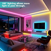 cheap COB Strip Lights-220V Dimmable COB LED Neon Strip Light Outdoor Waterproof Super Bright 280LEDs/M Flexible Lamp Garden Home Bar Decor