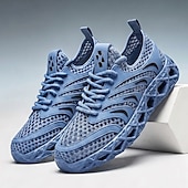 economico Sneakers Casual-Scarpe da ginnastica atletiche da uomo nere e verdi, leggere, traspiranti, con lacci, ideali per la corsa e la camminata, con ammortizzazione, perfette per jogging, allenamento in palestra, viaggi e attività quotidiana.