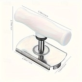 abordables Ouvre-bouteilles-Lot de 2 ouvre-bocaux ergonomiques en acier inoxydable, pour une ouverture facile des couvercles. Conception métallique durable pour bocaux et récipients alimentaires. Pince pour ouvrir les bocaux de