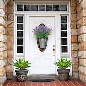 baratos Plantas e Folhagens Artificiais-2 plantas artificiais de agave grandes com 18 folhas cada, folhagem tropical artificial realista para decoração de interiores e exteriores, perfeitas para casa, escritório, jardim, varanda e para