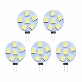 economico Luci LED bi-pin-lampadine a led g4 dc 12v dimmerabili 1w/1.5w/2w/3w, equivalenti alogene 10w-30w, bianco caldo 3000k/luce diurna 6000k, angolo del fascio 180° (5 pezzi)