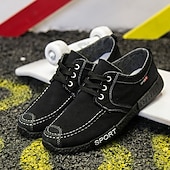 preiswerte Lässige Schnürschuhe-Lässige Herren-Schnürschuhe aus Denim, leichte Sport-Sneaker für Reisen, Alltag und Wochenendoutfits