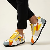 voordelige Casual Veterschoenen-Lage sneakers met kleurblokken voor heren, casual wandelschoenen met vetersluiting, retro sportstijl voor op reis, buitenactiviteiten en dagelijks gebruik.