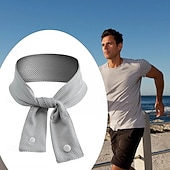 cheap Heating &amp; Cooling-Reusable Cooling Ice Scarf Ice Scarf with A Natural Cool Feeling Sweat-wiping Towel Outdoor Ice Belt Sports Headscarf Cooling Cold Towel Outdoor Running Cycling Bandana