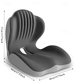 economico Cura Personale &amp; Salute-Cuscino ergonomico in memory foam con supporto lombare e per la schiena, ideale per sedia da ufficio, sgabello e sedile auto. Allevia il mal di schiena, riduce la pressione ed è il regalo perfetto per