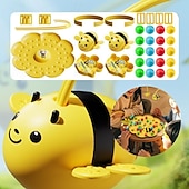 お買い得  Acessórios para festa-子供向けのおもしろい蜂のヘッドバンドゲーム &amp;大人向け、磁石のハチを使ったインタラクティブなファミリーボードゲーム、細かい運動能力を養う対戦型アクション玩具 &amp;バランス、男の子と女の子に最適な屋内パーティーゲーム、黄色