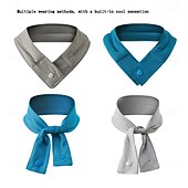 cheap Heating &amp; Cooling-Reusable Cooling Ice Scarf Ice Scarf with A Natural Cool Feeling Sweat-wiping Towel Outdoor Ice Belt Sports Headscarf Cooling Cold Towel Outdoor Running Cycling Bandana