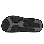 cheap Men's Slippers &amp; Flip-Flops-Men's Brown Toe Post Flip Flops Casual Comfort Thong Sandals Lightweight Summer Beach Footwear for Vacation, Poolside, Resort Wear and Everyday Relaxation