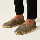 voordelige Slip-On Casual Schoenen-Khaki gebreide instappers voor heren, lichtgewicht, ademend en comfortabel om in te wandelen, casual lage schoenen voor dagelijks gebruik, reizen, autorijden en een ontspannen weekendstijl.