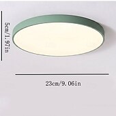 cheap Ring &amp; Round Design-Ceiling Light 9" Macaron Ultra-thin 5cm Bright &amp; Power Saving Modern Acrylic Round Flush Mount LED Ceiling Lamp Warm White 110-240V