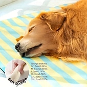 cheap Cooling Bedding &amp; Mats-Cartoon Striped Beach Mat for Dogs, Cat Mat, Cooling Mat, Dog Bed, Cat Bed, Pet Bed, Pet Supplies, Removable and Washable