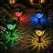 voordelige Pathway Lights &amp; Lanterns-2 stuks zonne-padverlichting binnenplaatsverlichting waterdichte gazonverlichting buitenhuisdecoratie tuin tuin gras paddecoratie