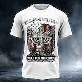 economico T-shirt Patriottici 250-4 luglio 2026 250° Per uomo Bandiera degli Stati Uniti Maglietta Manica Corta maglietta Stampa 3D Girocollo Camicia Patriotico Quotidiano Festival Blu Nero Bianco Estate Primavera Abbigliamento S M L