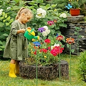 baratos observação de pássaros e vida selvagem no quintal-Estação de água para abelhas para jardim, com lindo design floral, comedouros combinados para abelhas e borboletas, banheiras e bebedouros para abelhas, itens essenciais para jardinagem, decoração de