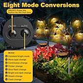 cheap Pathway Lights &amp; Lanterns-1 PC Solar Palace Lights Outdoor Garden, Solar Swaying Pathway Stake Lights with 8 Modes Waterproof for Yard Lawn Patio Landscape Decor