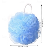 cheap Bathroom Gadgets-3PS Ultra Soft Bath Flower Scrubber Back Massager High-End Bath Ball, Non-Dissolving, Bubble-Generating Bath Cleanser for Back Exfoliation
