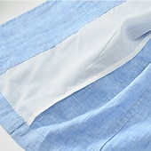 baratos Blazers Clássicos Masculinos-Masculino jaqueta leve Blazer 100% linho coquetel Praia Férias Moda Diário Verão Primavera Linho Côr Sólida Comum 2 Botões Jaqueta esporte Azul Marinha Azul Céu Bege