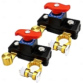 cheap Vehicle Service-2PCS Car Battery Power Cut-Off Switch Breaker, Stable Transmission High Conductivity Pure Copper Disconnect Switch, Smart Car Battery Disconnect Switch for Boat Rv Car Truck Supplies
