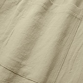 cheap Classic-Men's Shorts Linen Shorts Summer Shorts Beach Shorts Drawstring Pocket 3D Solid Comfort Breathable Knee Length Daily Outdoor Holiday Vacation Fashion Khaki White Inelastic