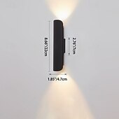 economico Luci da parete-Lampada da parete a led Lampada da parete per interni 3000 k Illuminazione da parete bianca calda Moderne luci da parete decorative per soggiorno 110-240v