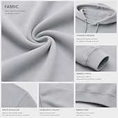 ieftine hanorace de bază pentru bărbați-hanorac bărbătesc French Terry Basic Hoodie gri deschis negru